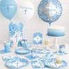 Fancy Cross Honeycomb Centerpiece Decorations I Blue I 3 Pcs.