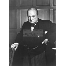 SIR WINSTON CHURCHILL BRITISH PRIME MINISTER WW2 5X7 PHOTO