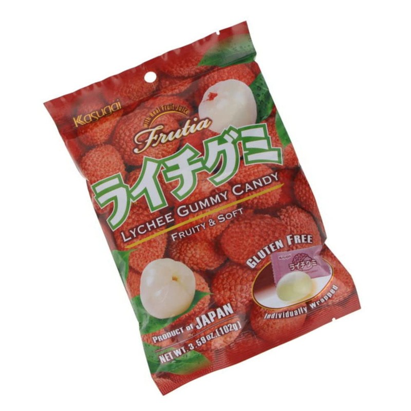Kasugai Gummy Candy, Lychee, 3.59 Ounce