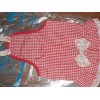 Unbranded Gingham Girl Dog Apron, Size 12 Small, Fits Yorkies,