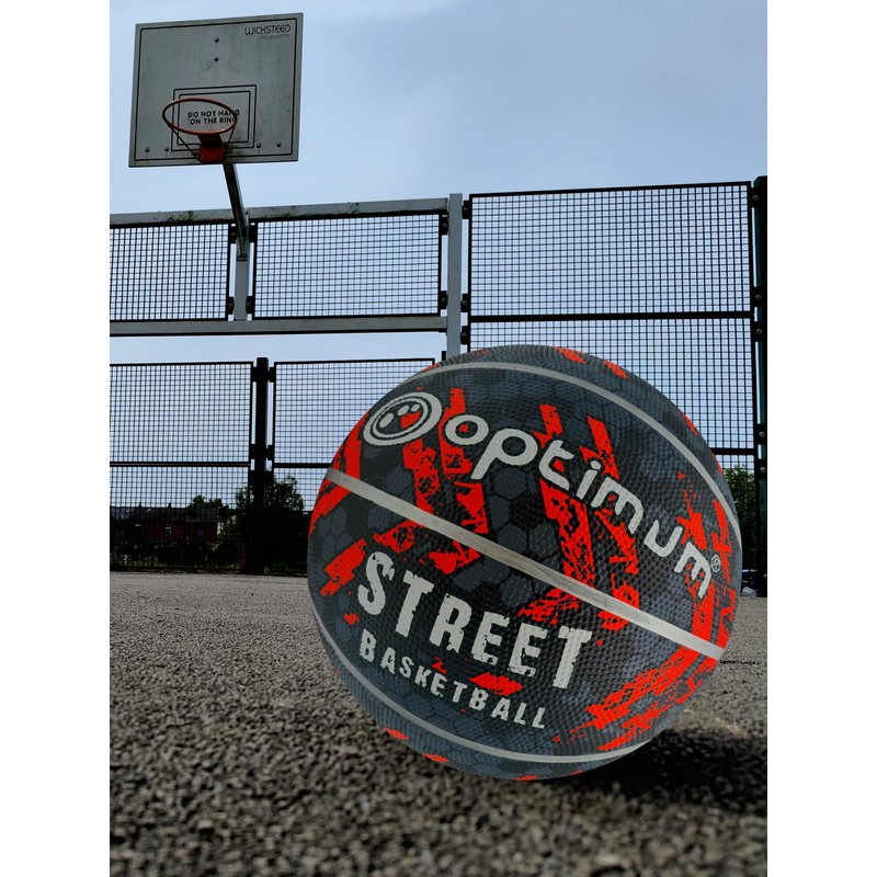 Optimum Street Basketball Black/Orange Size 7