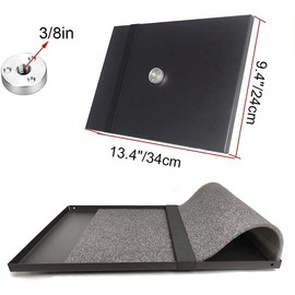 Projector Tray, 9.4inx13.4in (24cmx34cm) Laptop Tray Platform Holder Pallet for 3/8" or 1/4" Screw Tripod Stand Mount Widely Use in Meeting Rooms,Studio (Only Tray)