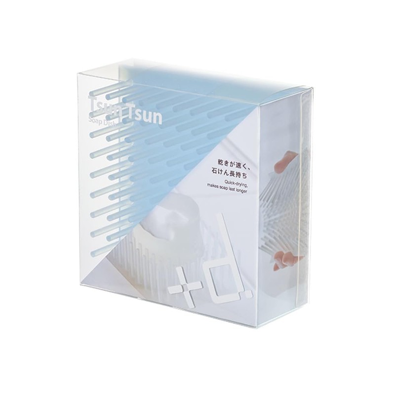 Ash Concept D-085-CL Plus D Soap Dish, Tsun Tsun, Clear,