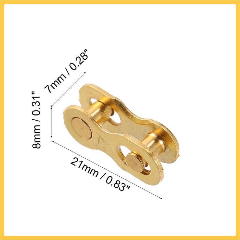 REPAIROCK 3 Pair 6 7 8 Speed Gold Tone Chain