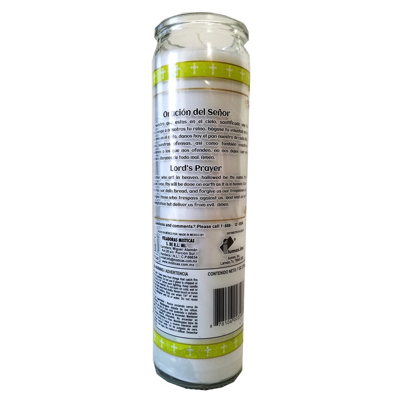 Lord's Prayer (Oracion del Senor) Devotional Candle