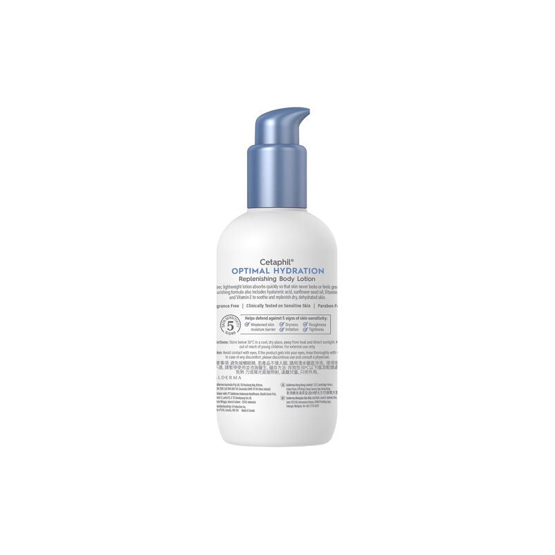 Cetaphil Optimal Hydration Replenishing Body Lotion 236ml