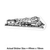 'Flying Scotsman' Clear Sticker Decal – Waterproof Film for Windows,