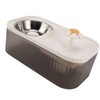 Cat Water Fountain Food Bowl High Capacity Quiet 2 In