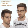 acavefox 2.5 Reading Glasses Men 3 Pack Blue Light Blocking