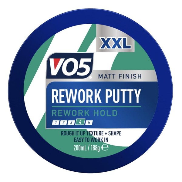 VO5 Rework Putty Matt Finish XXL 200ml - Flexible Hold