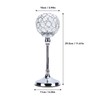 Crystal Candle Holder Ornament Tall Elegant Crystal Silver Candlestick for