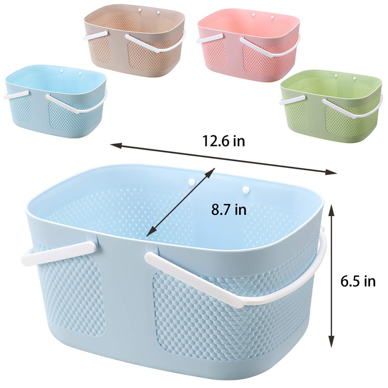 Shower Caddy Basket, Portable Large Capacity Thickened Plastic Organizer Storage