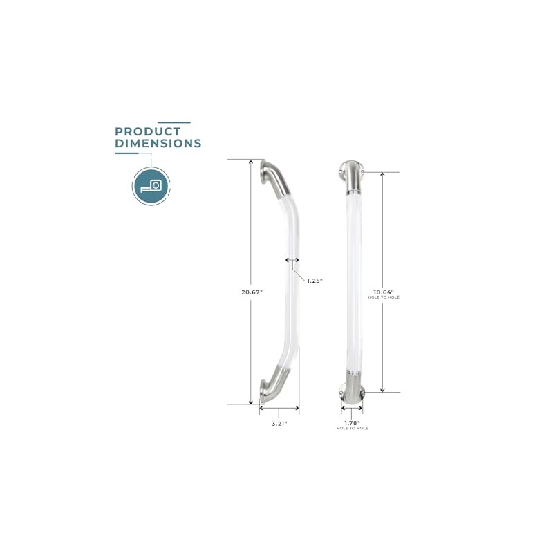 Manufacturers' Select ITC Formed 20” LED Lit IllumaGrip Assist Handle