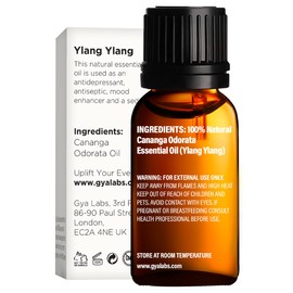 Gya Labs Ylang-Ylang Essential Oil for Diffuser- 100% Pure and Natural Therapeutic Grade Ylang Ylang Essential Oil for Skin - Ylang Ylang Oil for Hair Growth & Aromatherapy (0.34 fl oz)