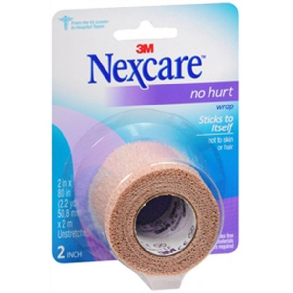 Nexcare No Hurt Wrap 2 in x 80 in , 1 Each (Pack of 3)