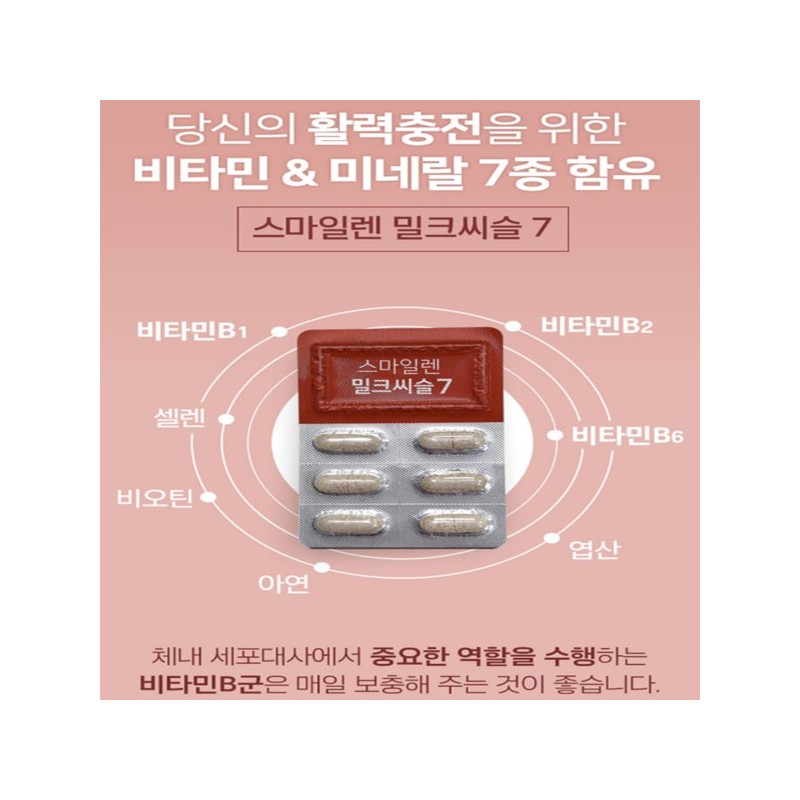 Smile Ren 밀크시슬 간장 간 지방 수치 간 피곤할때 약1달분