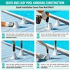 1 1/2" Pool Ladder Flange, Cast Aluminum Pool Deck Anchor