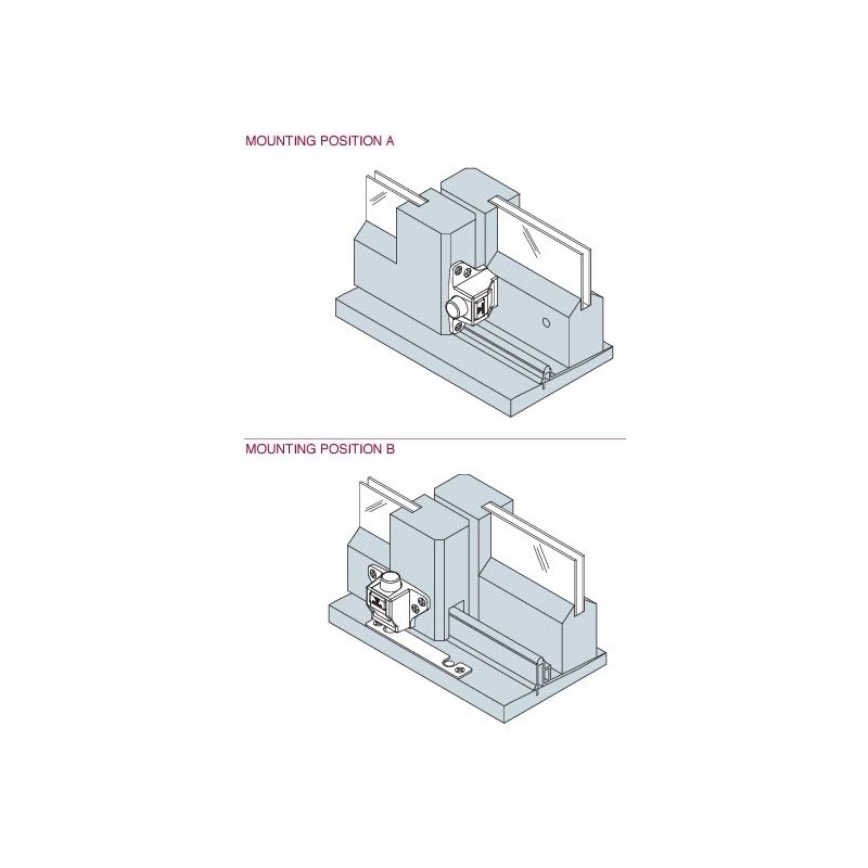 WRS Truth Winged Secondary Patio Door Lock - White