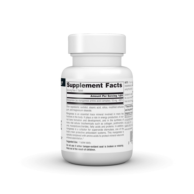 Source Naturals Manganese, Amino Acid Complex - Supports Energy Production*