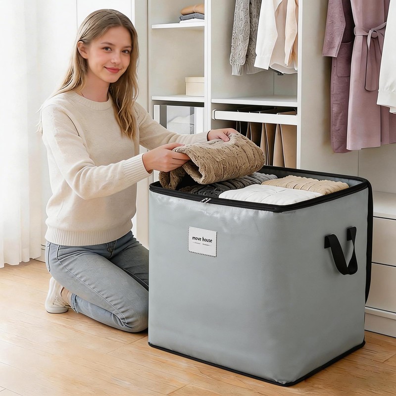 Extra Large 190 L Moving Bags Grey Heavy Duty Storage