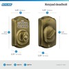 Schlage Camelot Electronic Keypad Deadbolt Lock, Keyless Front Door Entry,