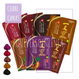 Universo en Linea Paquete 30 Shampoo Tinte Instantaneo 15min Cubre Canas