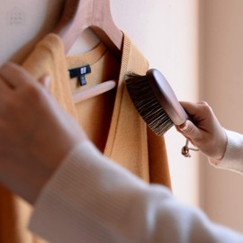 Shoji Works CB-2 Horse Hair, Walnut, Made in Japan, Clothes Brush, Cashmere and Silk