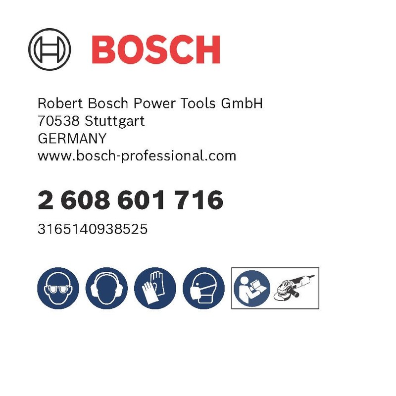 Bosch 1 x Pro Backing Pad for Small Angle Grinders,