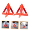 Gatuida 5pcs Emergency Reflective Triangle Kit Warning Sign for Roadside