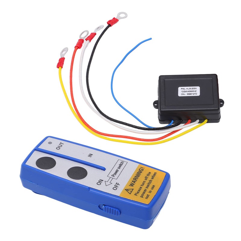 Tbest Wireless Winch Remote Control Kit, Universal Wireless Winch Remote