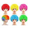 Peluca Afro Arcoíris Rizos Divertida Cosplay Fiesta 6 Color