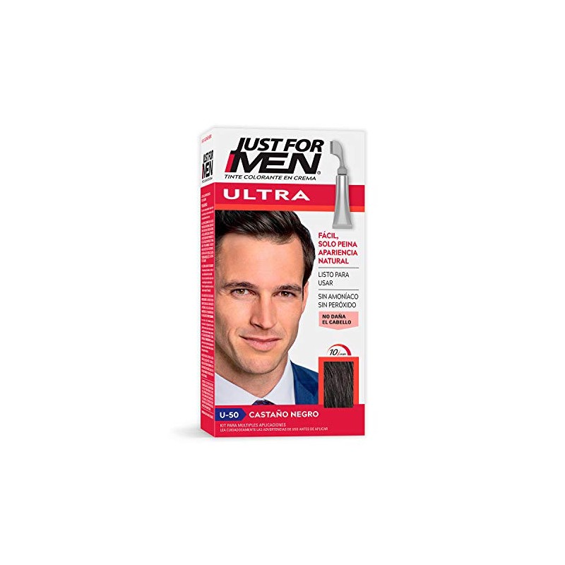 Just For Men Ultra, Tinte para Canas Castaño Medio U50