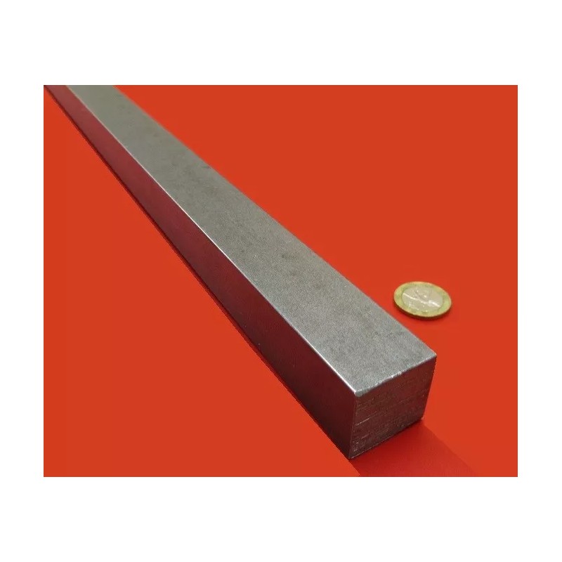 Basic 12L14 Square Carbon Steel Bars, 1 1/8" Square x
