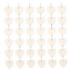 IWOWHERO 1 Set Wooden Cutouts for DIY Projects Heart Shaped
