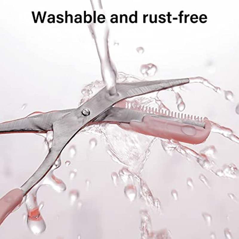 GRAYSPCE Eyebrow Trimmer Scissors, with Comb Professional Eyebrow Comb Scissors