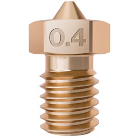 Hetism 0.40mm V6 Brass Nozzle for 3D Printing - Lifetime Warranty - E3D V6 Style Compatible with Most Prusa & Voron Printers - Replacement Upgrade Parts