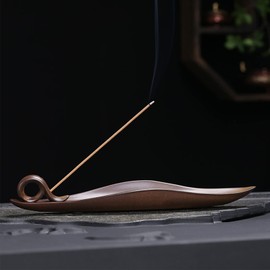 FANNAS Incense Stick Holder Incense Holder Boat Incense Stick Holder Ceramic Incense Stick Holder Ash Catcher Incense Holder Ceramic for Meditation, Yoga, Spa, Office (#1)