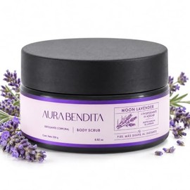 Exfoliante Corporal con Aceite Esencial de Lavanda Azúcar 250g Aura Bendita