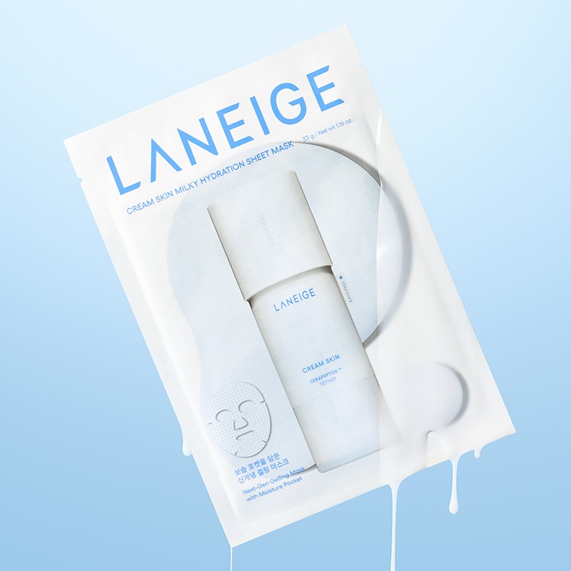 Laneige [라네즈]NEW 크림 스킨 밀키 하이드레이션 시트 마스크 세트 [Laneige]