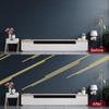 uxcell Silver Metalized Brushed Finish Molding Trim, Peel and Stick