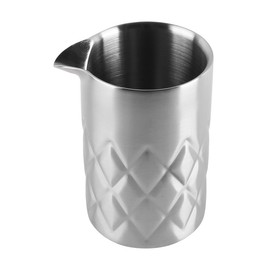 VOANZO 540ml Cocktail Mixing Glass 304 Stainless Steel Martini Stirring Glass Seamless Glass Shaker with Weighted Bottom, Mixing Glass for Bartenders