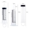 8 Pack 100ml Plastic Syringe for Scientific Labs, Dispensing, Measuring,