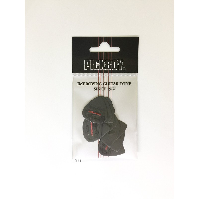 Pickboy Edge, Sharp Tip, Carbon/Nylon, 0.60mm, 10 picks