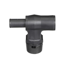 Attwood 1670-3 90-Degree P-Trap Fuel Tank Vent, Standard Mount, 5/8-Inch Interior Diameter Hose, Black with Black Vent Head