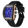 findtime Men's Digital Watch Tonneau Sports Wristwatch Waterproof Fashion Big