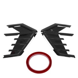 2Pcs/Set Car Side Cover Air Vent Trim Glossy Black Rubber Auto Exterior Accessories Replacement for A7 S7 4K8 2018‑2020