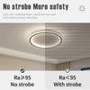 23.6 Inch Flush Mount Ceiling Light, 40-60W Round LED Ceiling