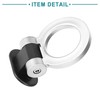 ACROPIX Universal Silver Tone Tow Hook Decor Bumper Trailer Sticker
