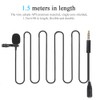 Lavalier Lapel Microphone, Portable Dual Clip-on Omnidirectional Mic with 3.5mm
