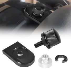 Black Style Rear Fender Seat Bolt Lock Screw Tab Knob Cover Nut Mount Kit Fit for Harley Touring Street Glide Road King Dyna Sportster 1996-2024 Accessories